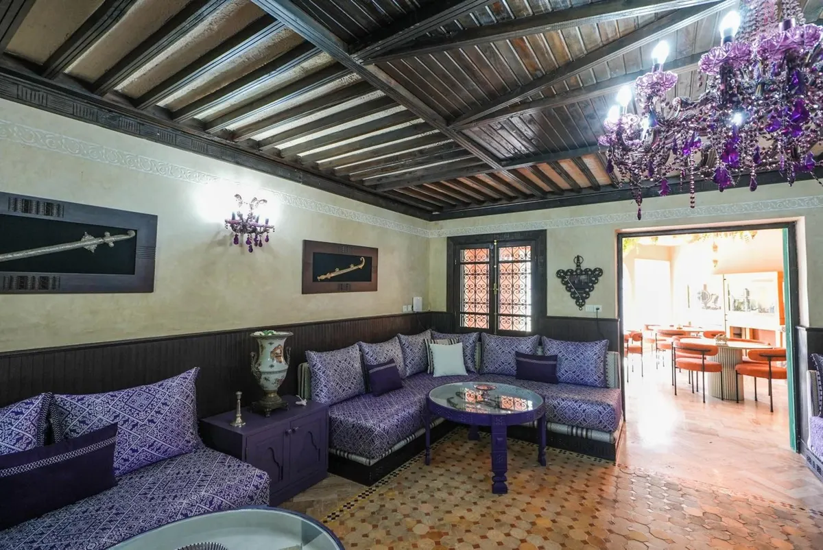 From the tea salon through to the coral room.